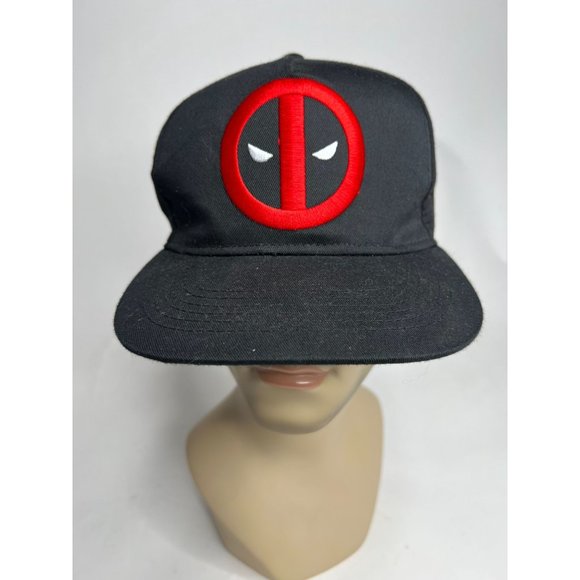 Marvel Dead Pool Cap  OS Adjustable Black - Picture 8 of 14